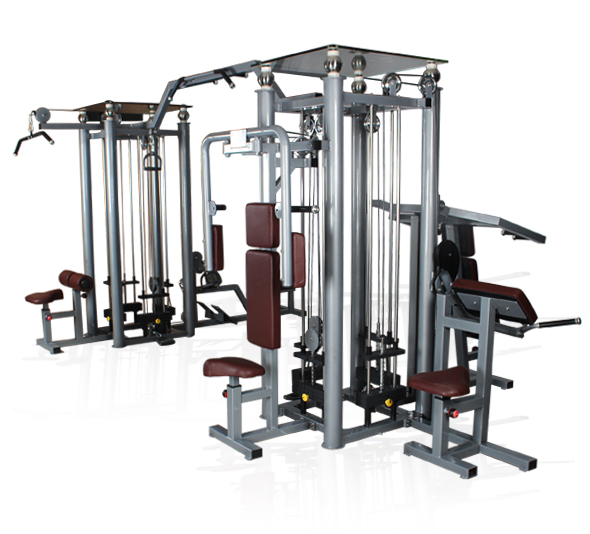 BFT2080 八站位多功能組合大型訓(xùn)練器 八人站綜合健身器材大圖展示2