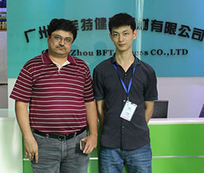 印度客戶來中國廣州博菲特進口健身房器材