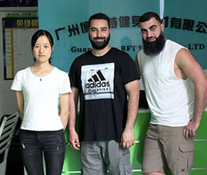 澳大利亞客戶到博菲特采購商用健身房器材