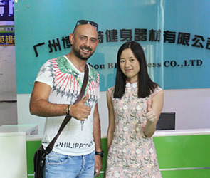 黎巴嫩明星Elie來博菲特采購商用健身房器材