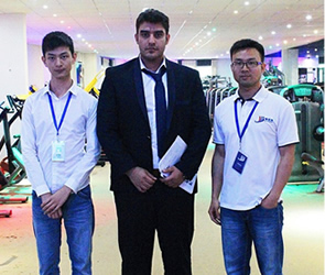 伊朗客戶來我們公司采購室內(nèi)健身房器材