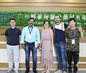 博菲特健身器材廠家出口動感單車到印度