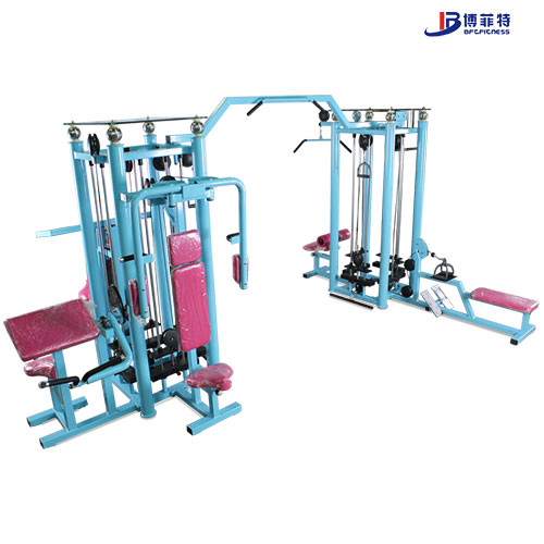 BFT2080 八站位多功能組合大型訓(xùn)練器 八人站綜合健身器材大圖展示1