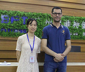 卡塔爾客戶五年后再次來博菲特采購健身器械