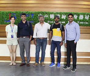 印度客戶(hù)來(lái)中國(guó)進(jìn)口博菲特健身房器材