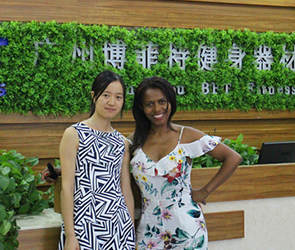 客戶來中國從博菲特進口健身器械到馬達加斯加