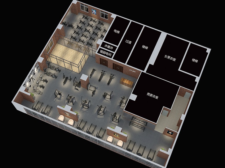 256m2企事業(yè)單位健身房