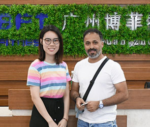 沙特阿拉伯來中國采購博菲特品牌商用健身器材