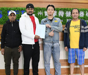 尼泊爾客戶(hù)來(lái)中國(guó)采購(gòu)健身器材