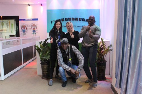 西非成交客戶合影